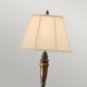 Lampada da terra in acciaio con paralume in tessuto da design classico a 1 luce