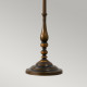 Lampada da terra in acciaio con paralume in tessuto da design classico a 1 luce
