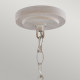 Lampadario grande in acciaio dallo stile classico con 5 lampadine