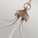 Lampadario grande in acciaio dallo stile classico con 5 lampadine