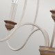 Lampadario grande in acciaio dallo stile classico con 5 lampadine