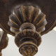 Lampadario grande per salotto in stile classico con 18 diffusori in vetro