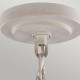 Lampadario medio in acciaio da salotto in stile classico con 3 lampadine