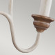 Lampadario medio in acciaio da salotto in stile classico con 3 lampadine