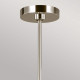 Lampadario moderno con struttura in acciaio con 9 diffusori