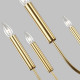 Lampadario moderno con struttura in acciaio con 9 diffusori