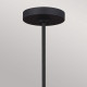 Lampadario moderno in acciaio altezza regolabile con 5 diffusori in acciaio