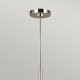 Lampadario moderno medio con struttura in acciaio con 6 diffusori