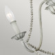 Lampadario piccolo classico in acciaio e strass in legno con 3 luci