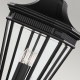 Lanterna a catena grande rustica in alluminio diffusore in vetro a 3 luci