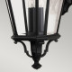Lanterna da parete rustica grande in alluminio con diffusore a 3 luci