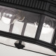 Lanterna da soffitto rustica in alluminio diffusore in vetro a 2 luci