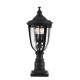 Lampioncino da giardino da terra medio in acciaio diffusore in vetro a 3 luci