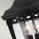 Lampioncino da giardino da terra medio in acciaio diffusore in vetro a 3 luci