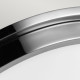 Plafoniera rotonda in acciaio da bagno diffusore in vetro a 2 luci LED G9
