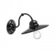 Applique a parete in metallo e diffusore in ceramica dal design industrial