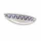 Applique da parete dalle linee rustiche in ceramica decorata a mano