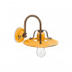 Applique da parete in metallo con diffusore in ceramica dal design industrial