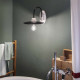 Applique da parete in stile classico con paralume in ceramica