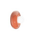 Applique da parete moderna in ceramica e diffusore in vetro