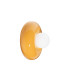 Applique da parete moderna in ceramica e diffusore in vetro