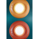 Applique da parete moderna in ceramica e diffusore in vetro