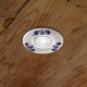 Faretto da incasso rotondo rustico in ceramica decorato a mano