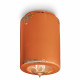 faretto da soffitto cilindrico con struttura in ceramica dal design industrial