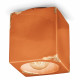 faretto da soffitto cubico con struttura in ceramica dal design industrial