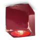 faretto da soffitto cubico con struttura in ceramica dal design industrial