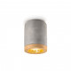 faretto da soffitto in stile industrial con diffusore a cilindro di ceramica