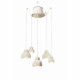 Lampada a sospensione con 5 diffusori in ceramica dal design moderno decò
