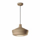 Lampada a sospensione con diffusore in ceramica dalle linee moderne decò