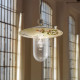 Lampada a sospensione da esterno con paralume in ceramica decorata a mano