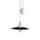 Lampada a sospensione piccola dal design classico con paralume in ceramica