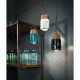 Lampada a sospensione dal design industrial con diffusore a cilindro in ceramica