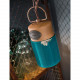 Lampada a sospensione dal design industrial con diffusore a cilindro in ceramica