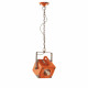 Lampada a sospensione dal design industrial con diffusore a cubico in ceramica