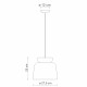 Lampada a sospensione dal design moderno con diffusore in ceramica