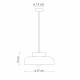 Lampada a sospensione dal design moderno con diffusore largo in ceramica