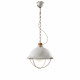 Lampada a sospensione dallo stile industrial con diffusore a gabbia in ceramica