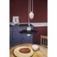 Lampada a sospensione grande dal design classico con paralume in ceramica