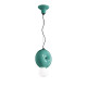 Lampada a sospensione in ceramica con diffusore in vetro dal design moderno