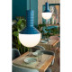 Lampada a sospensione in ceramica con diffusore in vetro dal design moderno