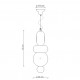 Lampada a sospensione in ceramica dal design moderno ed elegante