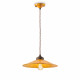 Lampada a sospensione in metallo e diffusore in ceramica dallo stile industrial