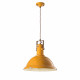 Lampada a sospensione in metallo in stile industrial con diffusore in ceramica