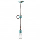 Lampada a sospensione in stile industrial con struttura in ceramica