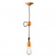 Lampada a sospensione in stile industrial con struttura in ceramica