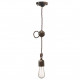 Lampada a sospensione in stile industrial con struttura in ceramica